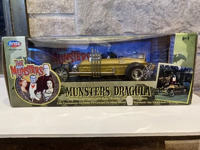 Vintage ERTL MunstersDragula 1:18 Die Cast Metal Coffin Body on Dragster Chassis - Image 1 of 4