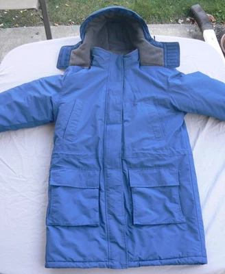 Land's End Squall Parka Women's Size Medium 10-12 Blue Lined Full Zip Hooded - Image 1 of 4