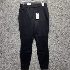 Jeans Judy blu donna 14W pull on skinny elasticizzato denim nero lavaggio comodo nuovo con etichette - Foto 1 di 13