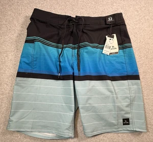Rip Curl Mirage Daybreaker Boardshorts Black/Blue Sz 32/9.5 NWT - Picture 1 of 18