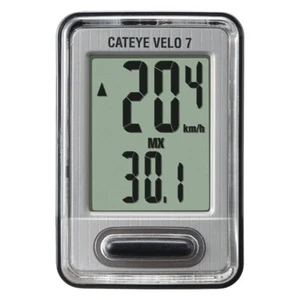 Computadora para bicicleta Cateye CC-VL520 Velo-7 con cable negro - Imagen 1 de 1