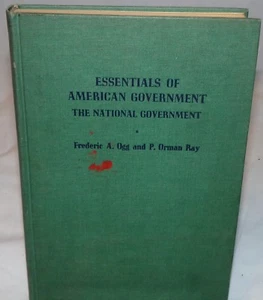 Essential of American Government The National Frederic A Ogg P Orman Ray 1943 - Picture 1 of 9