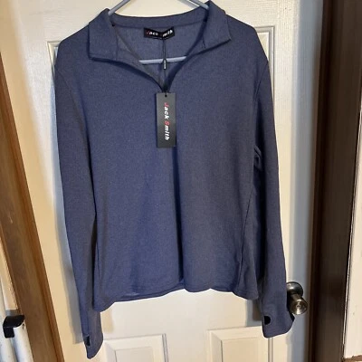Jack Spade 1/4 Zip Pullover Sweater Womens X-Large Gray Long Sleeve Sport Sports - Image 1 of 4
