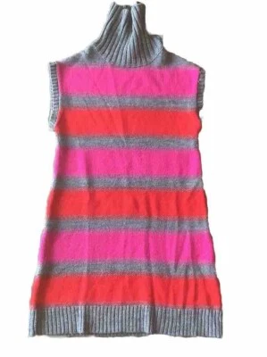 Vestido Crazy 8 Jóvenes Niñas Talla 10 12 Tejido Hasta la Rodilla Usado en Excelente Condición Sin Mangas Rojo Rosa Foto 1 de 4