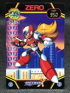 Zero MEGA MAN X CARD DASS TCG CAPCOM BANDAI 1995 JAPAN Vintage Rare No.14 F/Sa - Picture 1 of 12