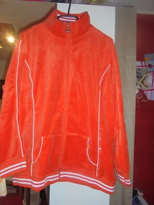 Velourweste mit Steinchen orange Gr. 48 - Bild 1 von 7