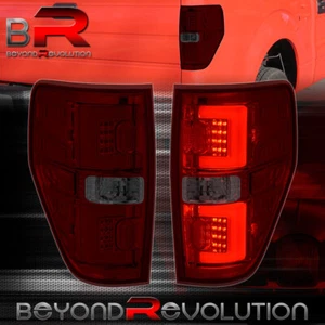 For 2009-2014 F-150 XL XLT STX Replacement Red Smoked LED Tail Lights Lamp Set - Picture 1 of 5