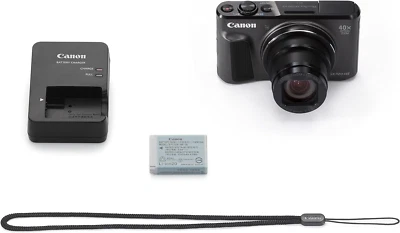 Canon PowerShot SX720 HS 20.3MP 40x Zoom Digital Camera Black Used from Japan - Image 1 of 3