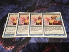MTG, 4x Sleight Of Hand. 9th Edition Common Playset