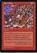 Rock Slide *PLAYSET* Magic MtG x4 Visions SP