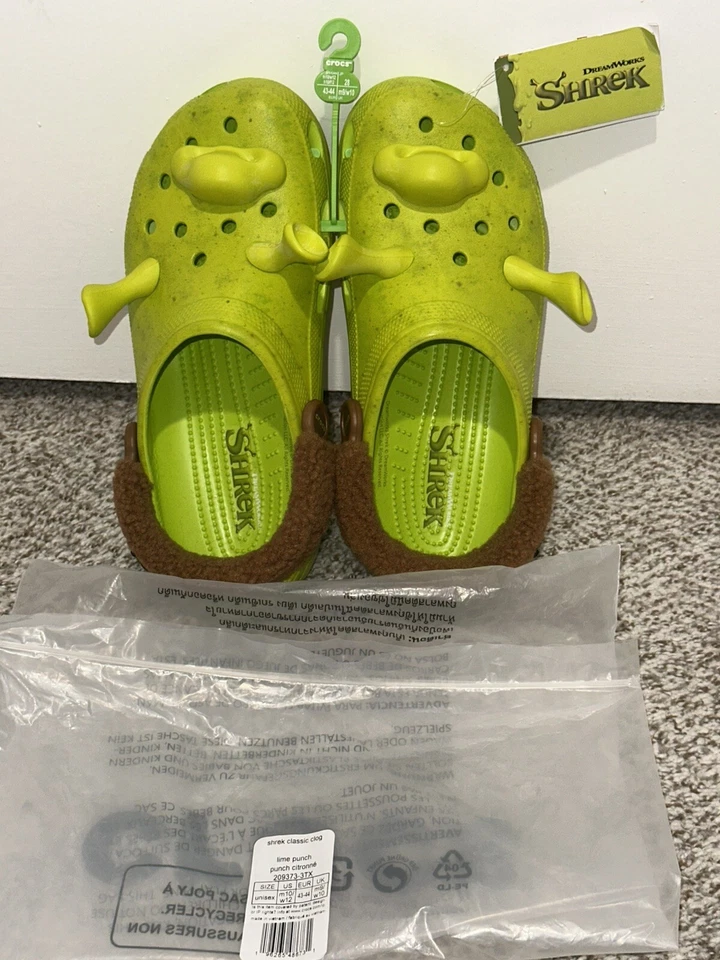 Crocs DreamWorks Shrek Classic Clog Mens Size 8 Womens Size 10