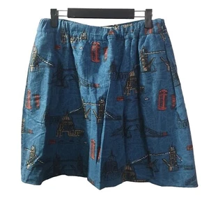 Boden London Landmarks Blue Skirt 12 uk Short above or about the Knee - Picture 1 of 6