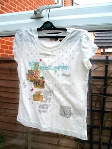 "ikks" Girls Secret Garden Top Size 6A 114 Good Condition - Picture 1 of 5