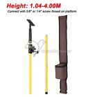 4M/13.1FT Laser Level Pole Mount Telescopic Pole with 5/8" or 1/4" Screw Thread