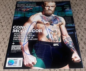 CONOR MCGREGOR SIGNED SPORTS ILLUSTRATED AUTOGRAPH BAS BECKETT UFC MMA MAGAZINE - Picture 1 of 2