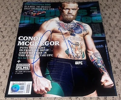CONOR MCGREGOR SIGNED SPORTS ILLUSTRATED AUTOGRAPH BAS BECKETT UFC MMA MAGAZINE - Image 1 of 2