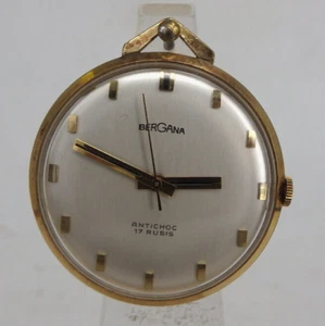 Reloj de bolsillo para hombre o reloj frac Bergana PUW 360 Golddouble 1963 - 1971 (96260) - Imagen 1 de 14