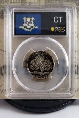 1999-S State Label - Quarter - Connecticut - PCGS PR70DCAM - Tops! 2225 - Image 1 of 4