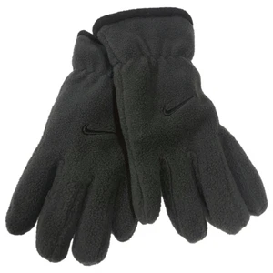 Nike Boys Gray & Black Insulated  Performance Fleece Snow & Ski Gloves One Size - Picture 1 of 1