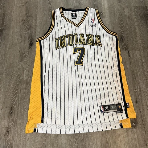 Jermaine O'Neal Indiana Pacers NBA Reebok  Sewn Jersey Size Men’s XL (+2) Cover