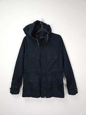 Pretty Green Jacket Men Small Navy Blue Overshirt Chore Utility Liam Lightweight - Image 1 of 4