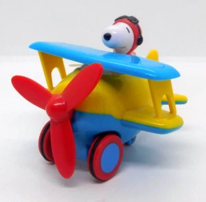 Peanuts Snoopy Sopwith Camel Galerie 4x4x4 1/2 in aereo rosso Barone aereo - Foto 1 di 7