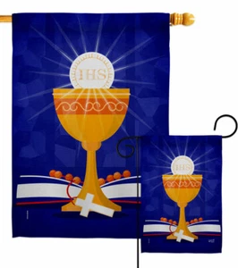 Jesus Our Saviour Garden Flag Religious Faith Decorative Gift Yard House Banner - Picture 1 of 19
