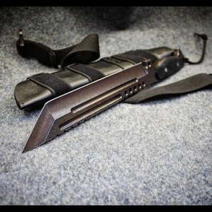 integrity implements Noz in D2 machete style custom handmade knife - Picture 1 of 4