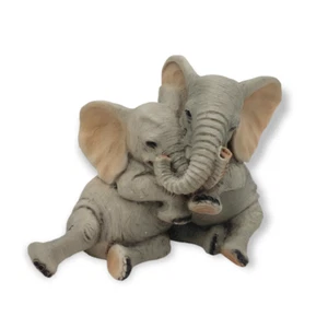 Original by Castagna Elephants Figurine Snuggling Italy 1993 - Picture 1 of 15
