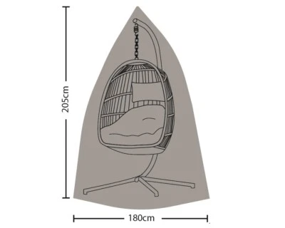 Outdoor Garden Furniture Cover For Folding Hanging Chair - Grey