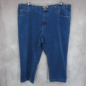 Duke Haband Jeans Mens 46 x 26 Blue Denim Straight Leg Medium Wash Stretch - Picture 1 of 11