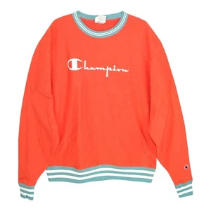 Champion LIFE Men's Reverse Weave Yarn Dye Rib Trim Groovy Papaya Sweatshirt - Bild 1 von 2