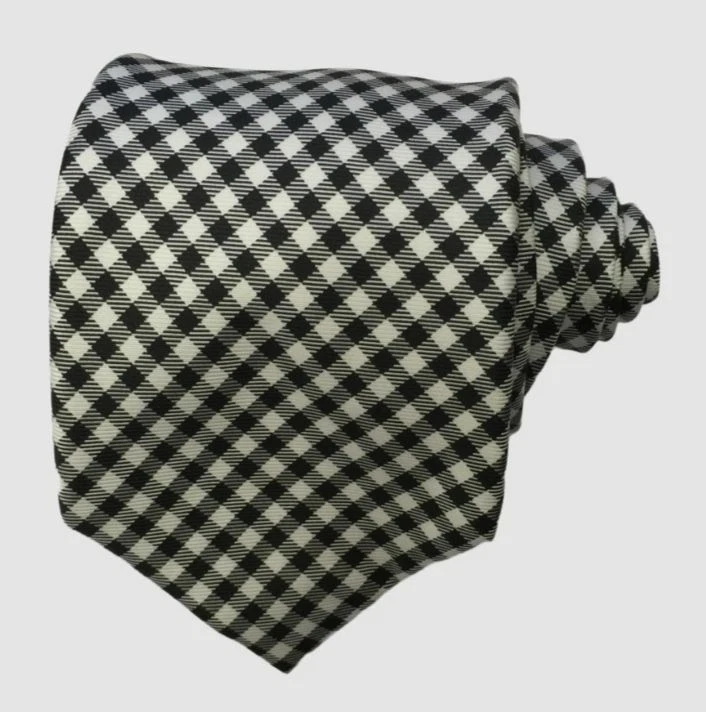 Tommy Hilfiger Men's Neck Tie Navy Blue Textured Village Striped Silk 503