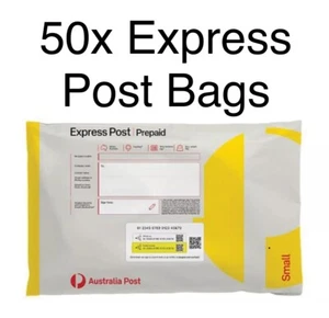 50x Small Express Prepaid Satchel Australia Post 5KG Parcel Post Size 355x225mm - Picture 1 of 1