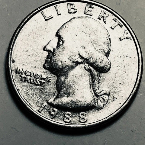 1988 P Washington quarter folder filler circulated Cover