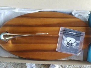 Nambe Cheese Board with Swoop Knife - Picture 1 of 6