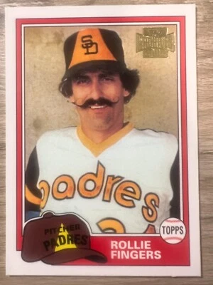 ROLLIE FINGERS 1982 Reprint #229! 2002 TOPPS ARCHIVES #18 Padres - Image 1 of 2