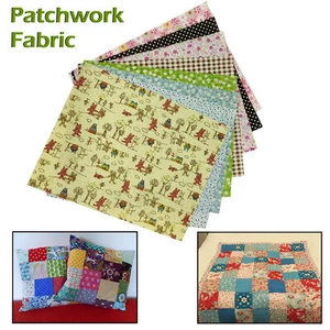 15 X Quadrate Gemischte Patchwork Stoff Baumwolle Für Kissenbezüge Steppstoffe - Bild 1 von 12