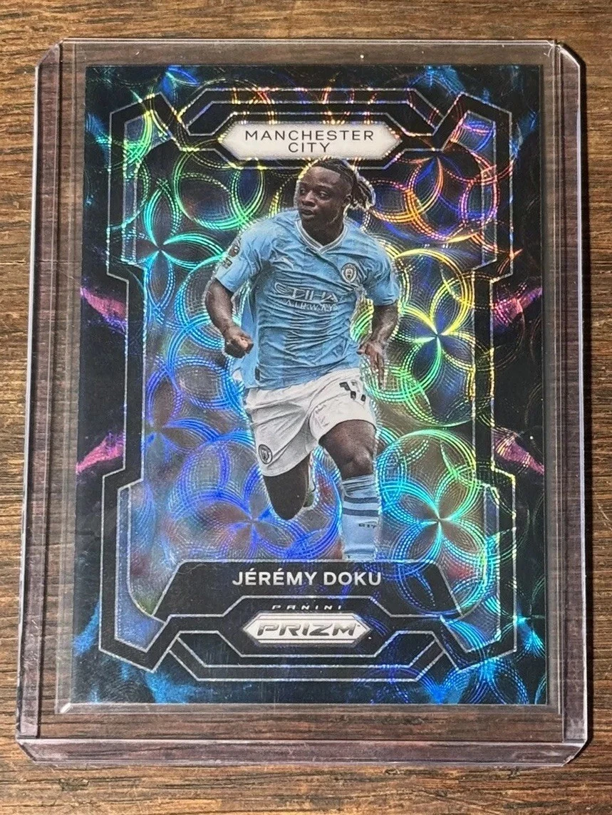 2023-24 Prizm Premier League Jeremy Doku Choice Nebula 1/1 Manchester City