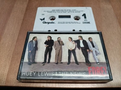 Huey Lewis and The News - Fore! (Cassette Tape, 1986 Chrysalis) Hip To Be Square - Image 1 of 2