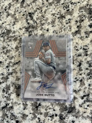 2023 Topps Platinum Stars Auto Autograph Jose Butto RC Rookie Mets Giants 1/1 - Image 1 of 2