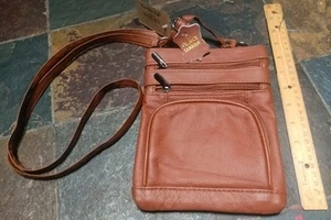 Maze Exclusive Crossbody Boho Hipppie Tasche Echtleder Braun Neu Mit Etikett - Bild 1 von 14