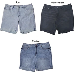 Seven7 Women's Bermuda Mid Rise Stretch Denim Short - Picture 1 of 8