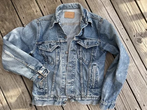 Levi Denim Trucker Jeansjacke Gr. 36 Acid Washed - Bild 1 von 10
