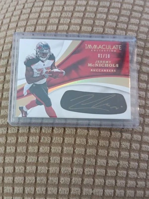 2017 Immaculate Jeremy McNichols Gold Eye Black RC Auto 1/10 - Image 1 of 4