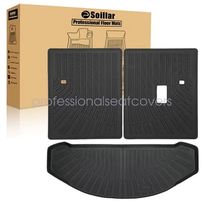 For 2016-2023 Mazda CX-9 3D TPE Backrest Mats & Trunk Cargo Liners Waterproof — 第 1/4 张图片