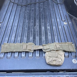 WW2 WWII US Army M1 Garand 10 Pocket Ammo Ammunition Belt Cartridge Cir 1940s - Picture 1 of 11