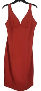 Abito donna Bebe taglia XL rosso senza maniche scollo a V elasticizzato donna - Foto 1 di 8