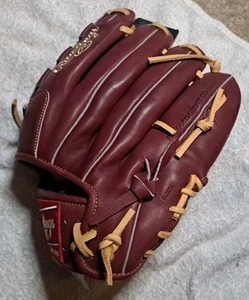 New Rawlings Heritage Pro 12 Inch Infield Baseball Glove LHT Brown/Red HP1200 - Picture 1 of 7