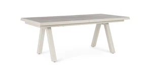 Bizzotto Tavolo Allungabile Krion 103 x 205 / 265 Cm Bianco Pelican - Imagen 1 de 6